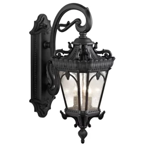 European Retro Wall Lamp Outdoor Water Proof IP65 Corridor Light Water Proof Black Garden Light Outdoor Wall Lamp
