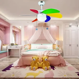 European Style AC LED Ceiling Fan with Light