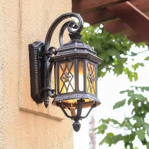 European Style Aluminum LED Waterproof Outdoor Wall Lamp Adjustable Color Temperature 3-Year Warranty for Garden Terrace Villa
