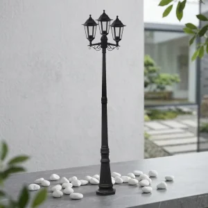European Style Fluorescent Outdoor Garden Lights IP44 Factory Price Plastic Material 2meters Classic Pole Pathway Lighting