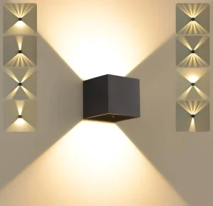 European Style LED Wall Light Indoor Outdoor 12W Outdoor Garden Lamp with Up Down Adjustable Beam Angle