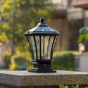 European Style Outdoor LED Waterproof IP55 Aluminum Alloy Pillar Light for Villa Terrace & Garden Decor with 3-Year Warranty