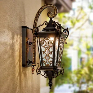 European Style Outdoor Wall Light Waterproof Garden Lamp Home Villa Entrance Outdoor Terrace Balcony Outdoor Wall Lamps