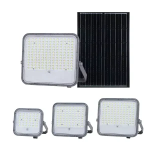 Explosion Proof Garden Outdoor Lithium Battery IP65 Wireless Pir Motion Sensor 30w 60w 100w 200w 300w LED Solar Flood Light