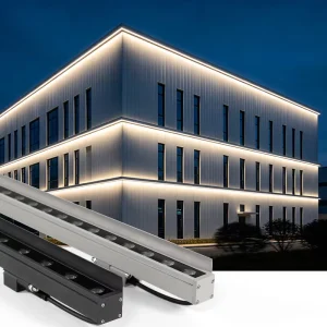 Exterior Decoration Building Lights LED Light Strip Multi Colour Wallwasher Reflectors Neon DMX RGB Architectural Lighting