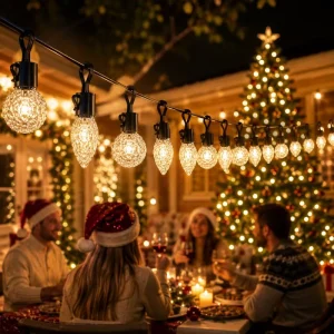 Exterior Decorative String Lights with IP65 Waterproof Rating and Connectable Design for Large Commercial Patio Setup