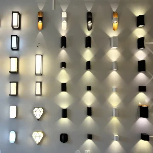 Exterior Double-Headed Aluminum LED Waterproof Wall Washer Spotlight for Hotel Courtyard Villa Entrance 3000K 20° Beam