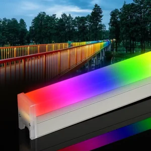 External Control Waterproof IP66 Hotel Villa Bridge Building Wash Light Outdoor LED Linear Light 12W 1200LM