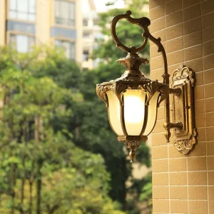 Extra Large European Outdoor Wall Light Classic Aluminum IP65 Waterproof LED E27 3500K Warm White Warranty for Balcony