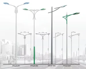 FT 02 LED Double-Arm and Single-Arm Street Lighting Pole