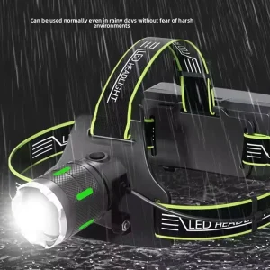 Factory 10W White Laser Headlamp 360-degree Rotation Zoom Function Type-C Charging for Home and Outdoor Use