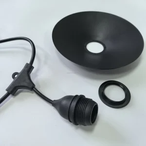 Factory 110V 220V 12V IP65 Waterproof Outdoor Indoor E26 Lampshade Socket Decorative Patio Festoon String Lights