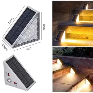 Factory 13 LED Solar Step Lights Outdoor Waterproof IP65 Garden Fence Wall Lights Deck Light Yard Pathway