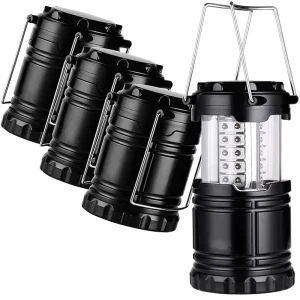 Factory 30 LED 145 Lumens Hanging Portable Telescopic Hurricane Camping Lantern Powered by AA Battery