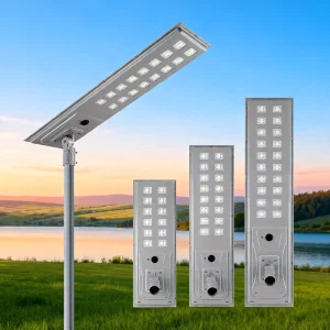 Factory Aluminum All in One Solar Street Light Outdoor Waterproof for Road Garden Lawn 100W 500W