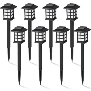 Factory Commercial Mini Square Smart LED Modern Lawn Walkway Lamps Outdoor Solar Pathway Lights