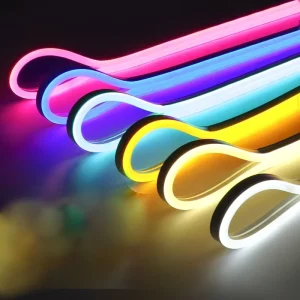 Factory Custom Flexible Stripes RGB RGBW RGBWW IP65 100m Length Outdoor Use Silicone Flex LED Neon Tube Strip Lights