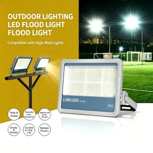 Factory Custom OEM 400W IP66 Waterproof LED Stadium Flood Light High Lumen Outdoor Sport Floodlight for Court Lighting