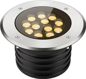 Factory Custom Waterproof Hosing LED Garden Light Round Shape LED Inground Lamp