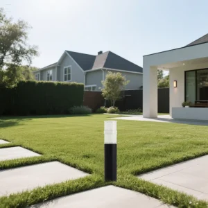 Factory DC LED Garden Post Light IP67 Aluminum Electric Lawn Lamp for Courtyard Energy Saving