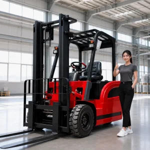 Factory Direct 2T 3T Three Point Electric Forklift 48V 3m 5m Lift Height for Warehouse