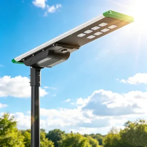 Factory Direct 60W All in One Integrated Solar Street Light 220LM W High Efficiency Outdoor Solar Street Lighting