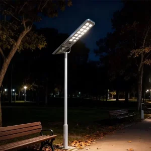 Factory Direct All-in-One Solar Street Light Integrated Microwave Motion Sensor Smart Induction Energy Saving IP67 Waterproof