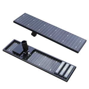 Factory Direct Aluminum Alloy Bifacial Solar LED Street Light 200W All-in-One with Remote Control