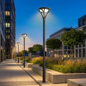 Factory Direct Aluminum Integrated Die-Cast LED IP65 Waterproof Solar Mains-Powered Outdoor Modern Minimalist Garden