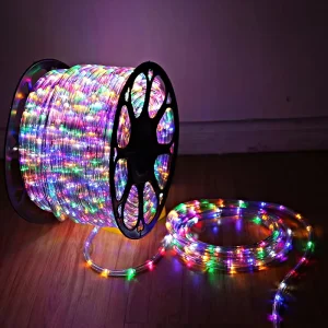 Factory Direct Christmas Decorative Rope Light Reel Led Outdoor Garden Holiday Lighting Flexible Rope Lights