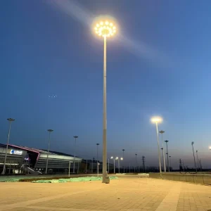 Factory Direct HID High Mast Flood Light Pole Stadium Outdoor Garden Use 15 50m Adjustable Steel Aluminum Customizable Lighting