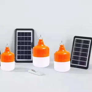 Factory Direct Portable Rechargeable Emergency Solar Panel LED T Bulb Lamp 100W 200W 300W Outdoor Camping Light Vendor Lamp