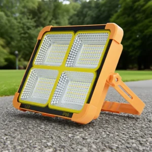 Factory Direct Rechargeable Solar LED Work Lights Flood Light for Garden Landscape Outdoor Emergency Use IP66 Rating High 50W