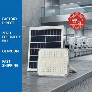 Factory Direct Sale K2 Series 100W 200W 300W Solar Flood Light IP66 Waterproof Outdoor Solar Power Floodlight for Garden Street