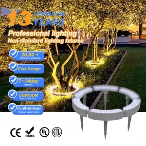 Factory Direct Sales 12W RGB Coconut Palm Tree IP66 Waterproof AC Powered LED Hug Tree Light App Remote Control for Landscape