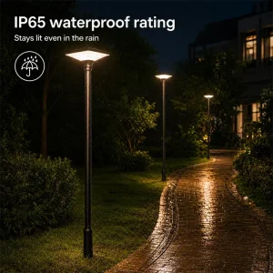 Factory Direct Sales Patio Yard Walkway Driveway 50W 3000K-6500K Outdoor Waterproof Led Solar Garden Lights