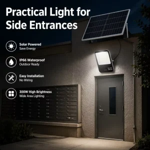Factory Direct Solar Aluminum LED Flood Light 100W 200W 300W IP66 Waterproof Outdoor Indoor Garden