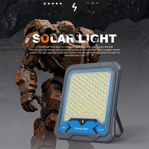 Factory Direct Solar Floodlight Outdoor Remote Control 200W/400W/600W IP66 LED Floodlight