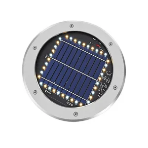 Factory Direct Solar IP67 Stainless Steel Underground Lamp for Courtyard Garden Wall Balcony Decoration Dark Automatic Bright