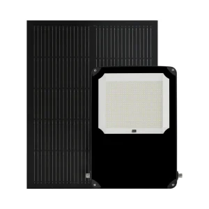 Factory Direct Solar Light 100W 200W 300W IP66 Waterproof PC Optical Lens Charging Digital Display Solar Flood Lights