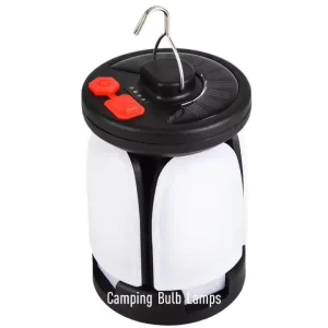 Factory Foldable Solar USB Rechargeable Camping Lamp with Power Bank and Emergency Light