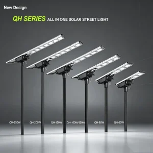 Factory Integrated Solar LED Street Light Outdoor High Lumen Removable Battery Design Solar Lights for Parking Lot