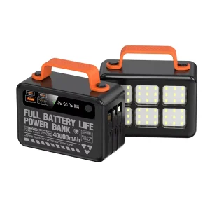 Factory LED Camping Lamp with Built-in Cables Fast-Charging Power Bank for Travel
