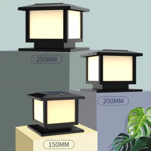 Factory Manufacturer Outdoor Waterproof ABS Solar Pillar Light Cap Column