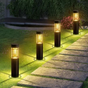Factory ODM Outdoor Solar Garden Lights Waterproof Landscape Solar Pathway Stake Lights for Yard Lawn Walkway Driveway Decor