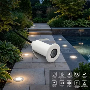 Factory Outdoor IP68 Stainless Steel Buried LED Inground Light for Landscape Lighting Engineering