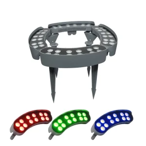 Factory Outdoor LED Palm Tree Light 6W RGBW IP67 Ring Hug Tree Lamp for Garden Street and Landscape Lighting