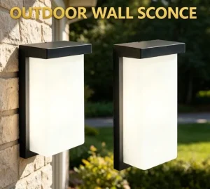 Factory Outdoor LED Wall Sconce, IP65, 3 Power and 3 Color Temperatures Selectable