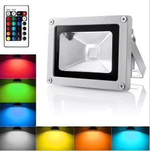 Factory Outdoor Spotlight 10W 20W 30W 50W RGB LED Floodlight IP65 Waterproof Reflector Street Lamp for Garden Yard