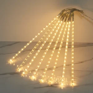 Factory Outdoor Waterproof IP65 Rechargeable 30CM 50CM LED Light Tubes Meteor Shower Rain Lights Lights Decorations